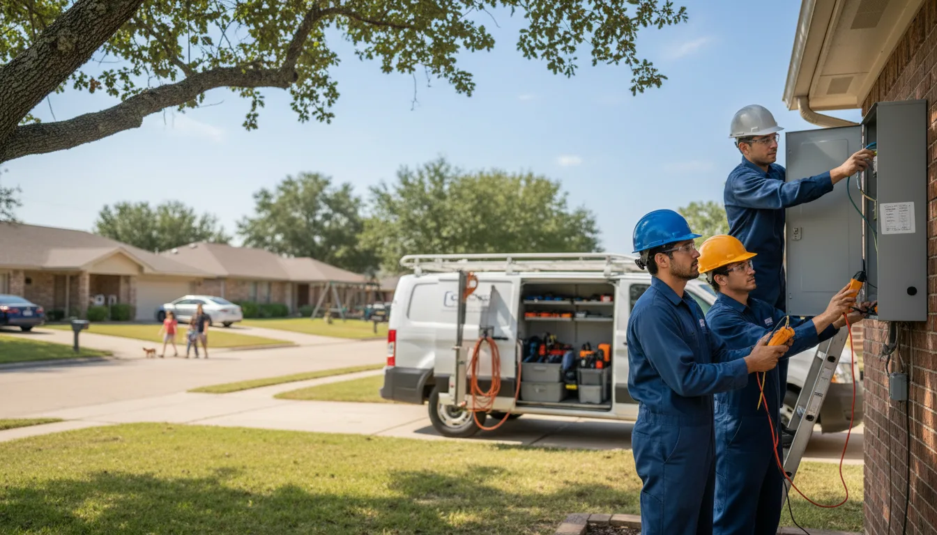 Certified electrician providing emergency electrical services in Iron Ridge, WI
